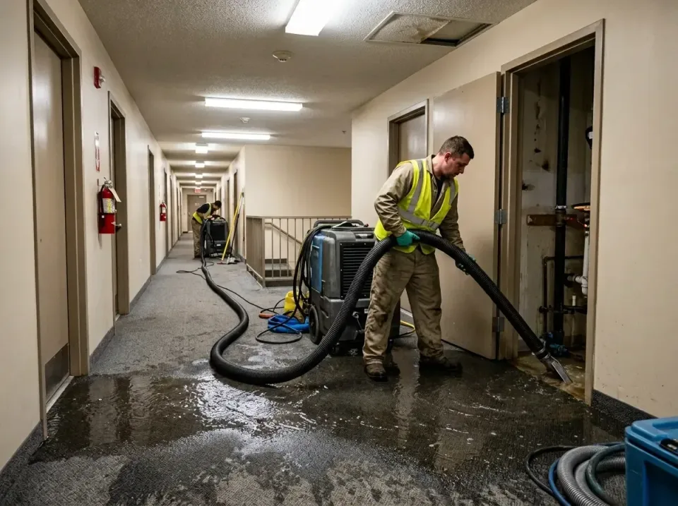 multi-unit-apartment-hallway-f-005 — frequently asked questions, Emergency Burst Pipe Water Extraction & Removal in Blythevi…